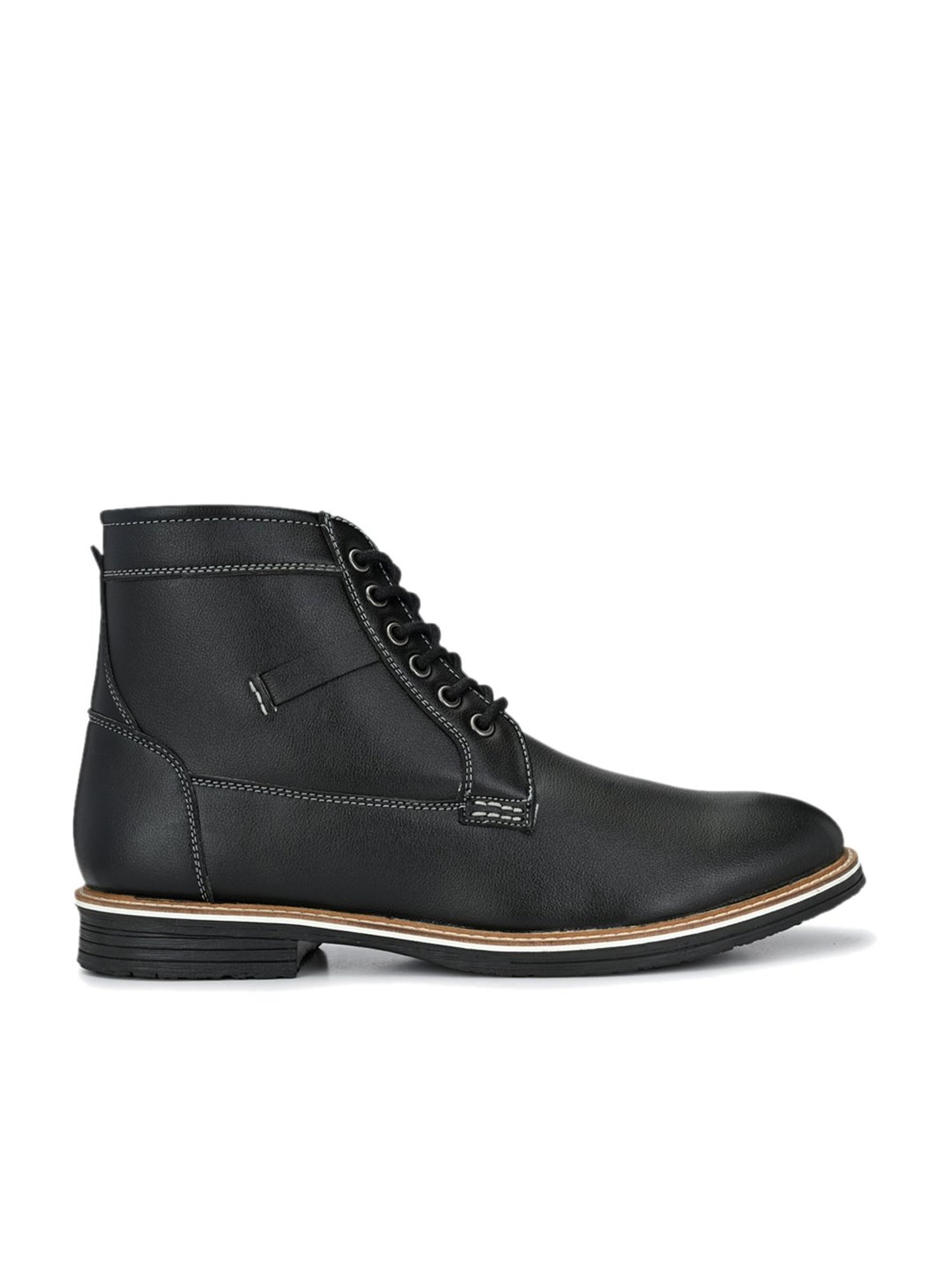 Shences Black Derby Boots