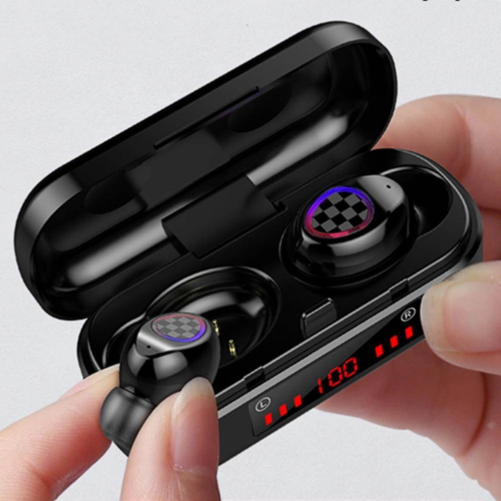 Arrive V7 TWS Bluetooth Headset Wireless Earphone 5.0 Touch Control Waterproof 6D Stereo sport Music Earbuds Charging box