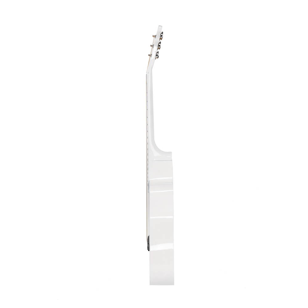 DK-38C Basswood Guitar   Bag   Straps   Picks   LCD Tuner   Pickguard   String Set White