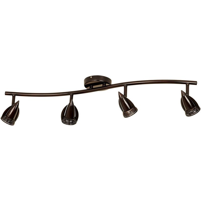 LED Pro Track(R) 4-Light Oil Rubbed Bronze Track Kit Wave Bar