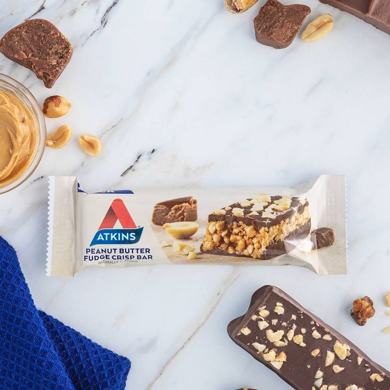 Atkins Snack Bar - Peanut Butter Fudge Crisp - 5ct