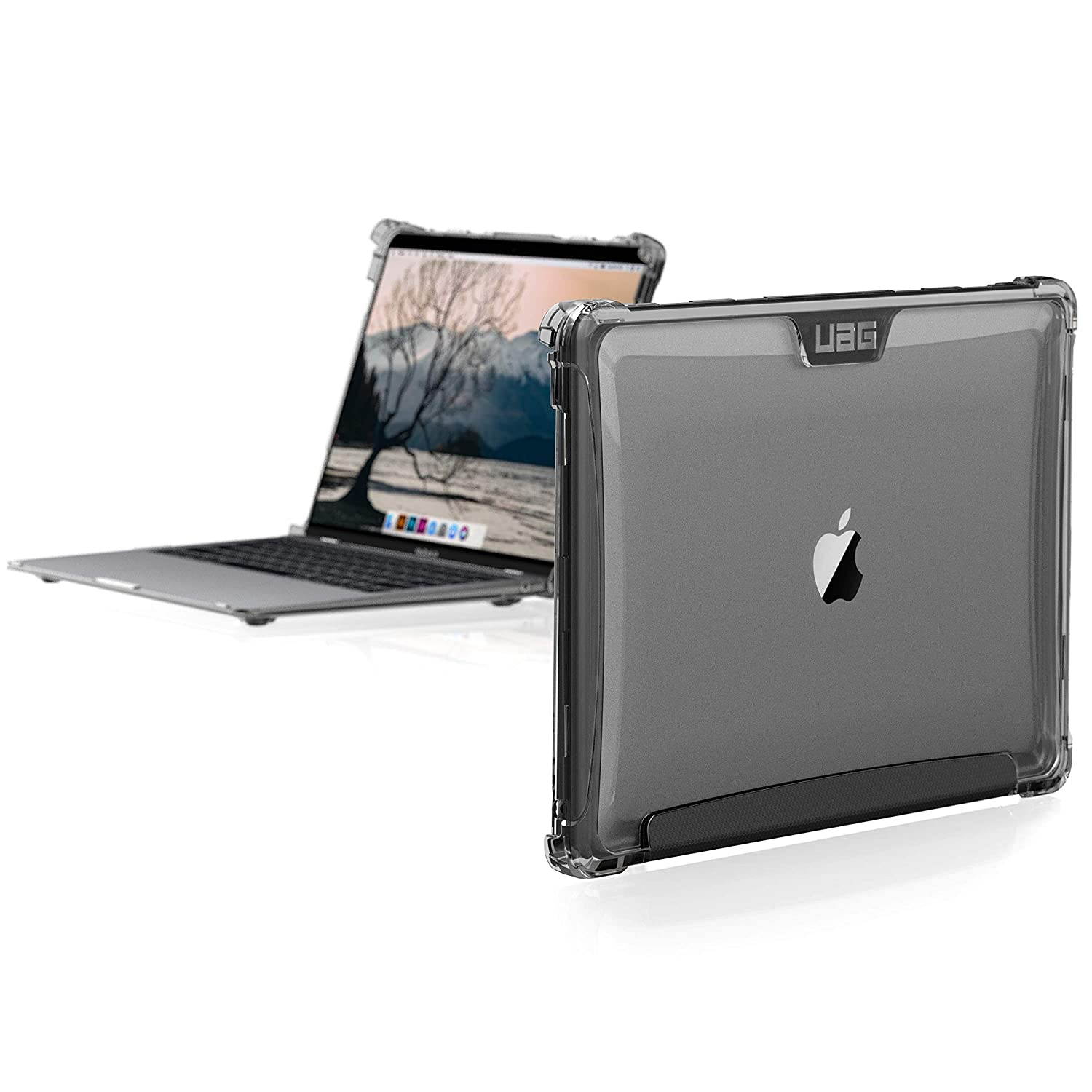 UAG MacBook Air 13-inch Case (2018-2019): A1932, (2020): A2179 (2020 M1): A2337 Plyo Feather-Light Rugged [Ice] Military Drop Tested Laptop Cover