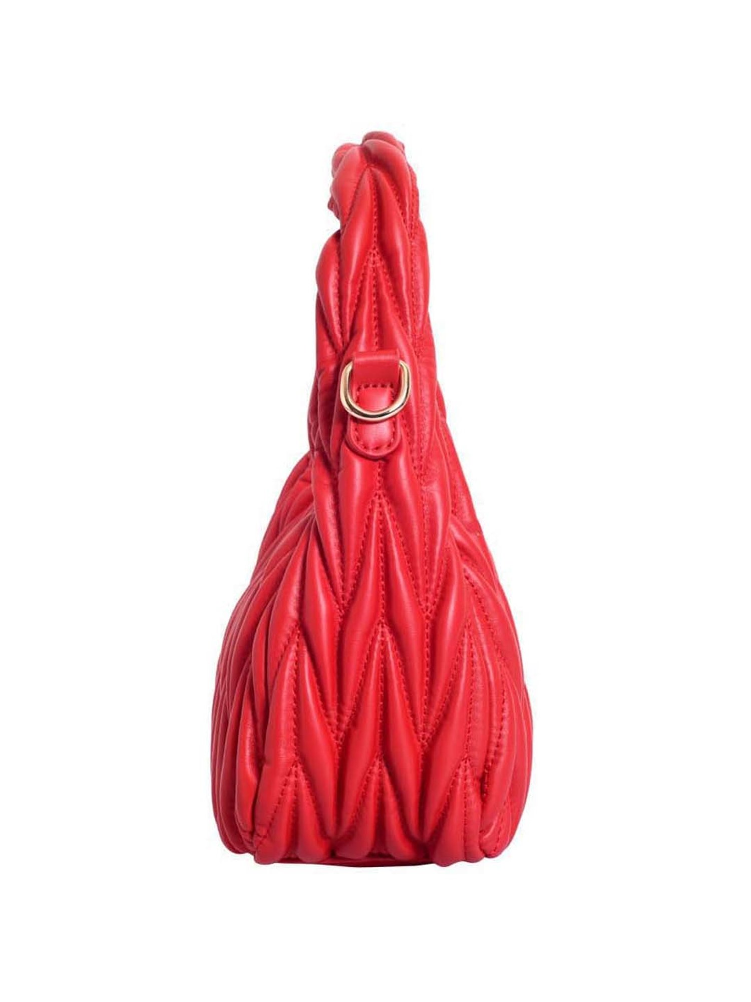 Lino Perros Red Quilted Medium Handbag