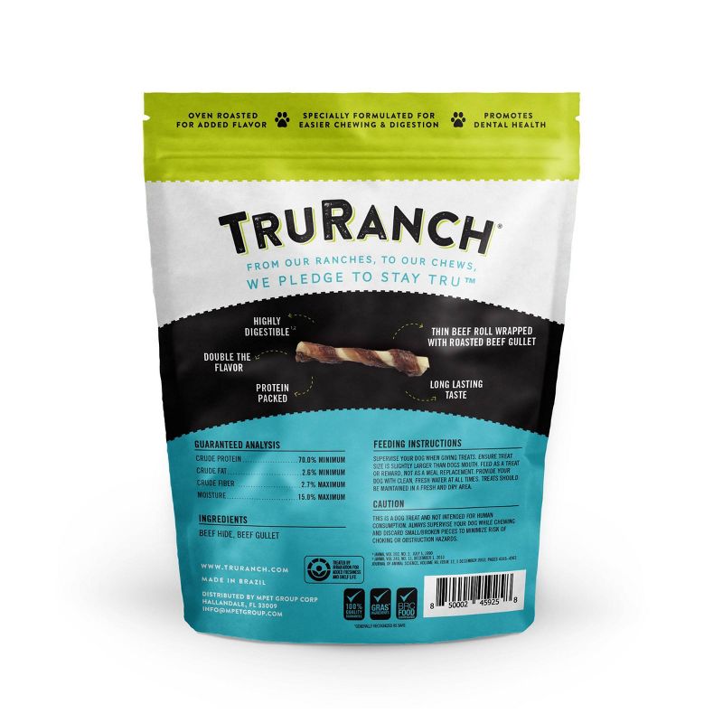 TruRanch Tenderloin Twists Beef Dog Treats - 8ct