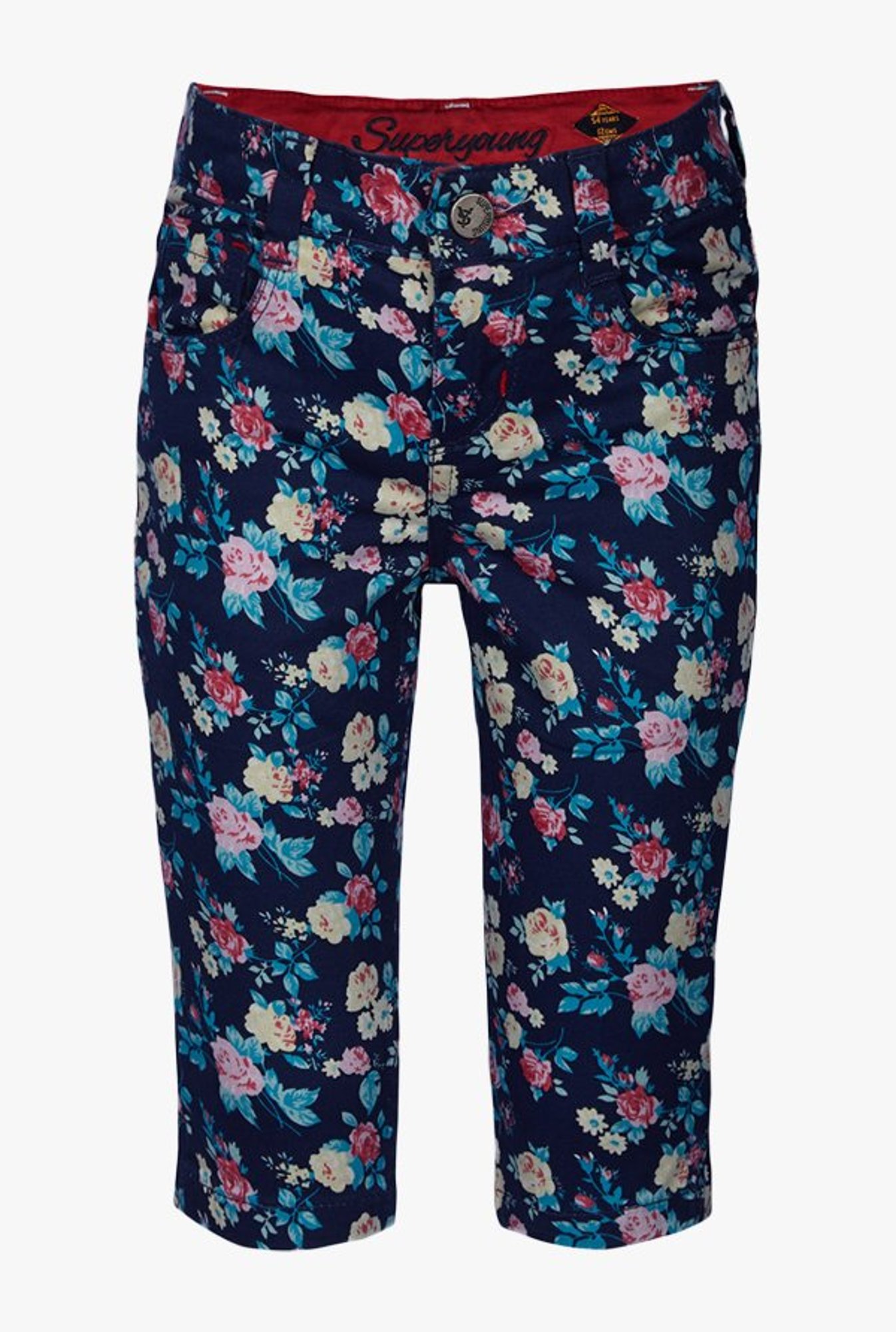 Superyoung Kids Navy Printed Capri