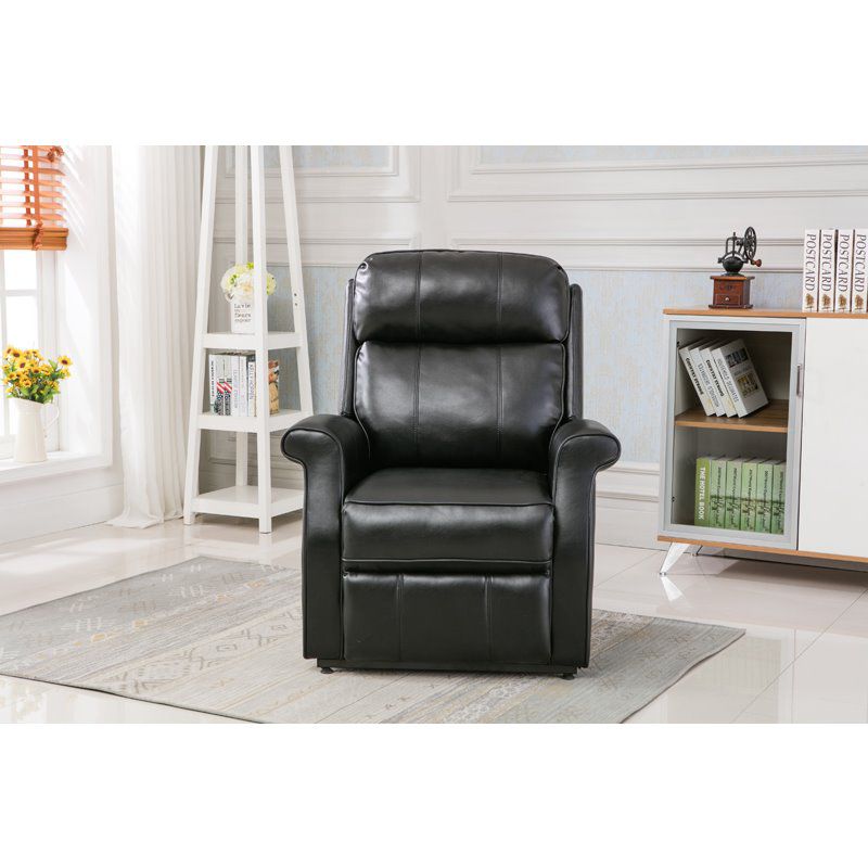 Lehman Black Traditional Lift Chair - Comfort Pointe