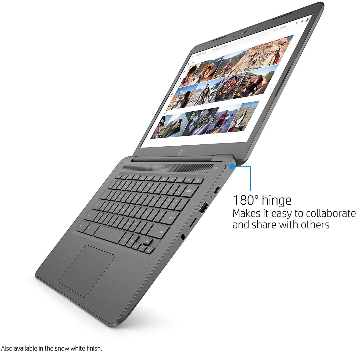 HP 14-ca092wm Chromebook 14" FHD N3350 4GB RAM 32GB eMMC 1.1GHz Chrome OS White