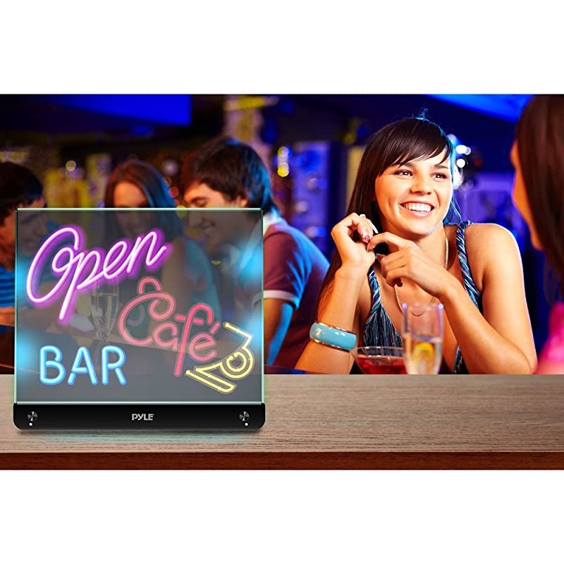 Erasable Desktop Illuminated LED Writing Board with Remote Control and 8 Fluorescent Markers (PLWB2030)