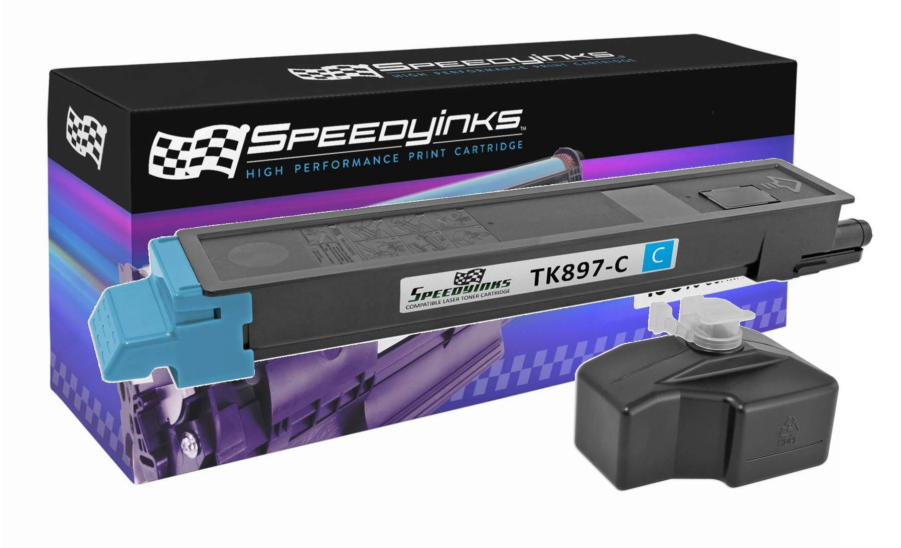 Speedy Inks - Compatible Kyocera-Mita Cyan TK-897C Laser Toner Cartridge