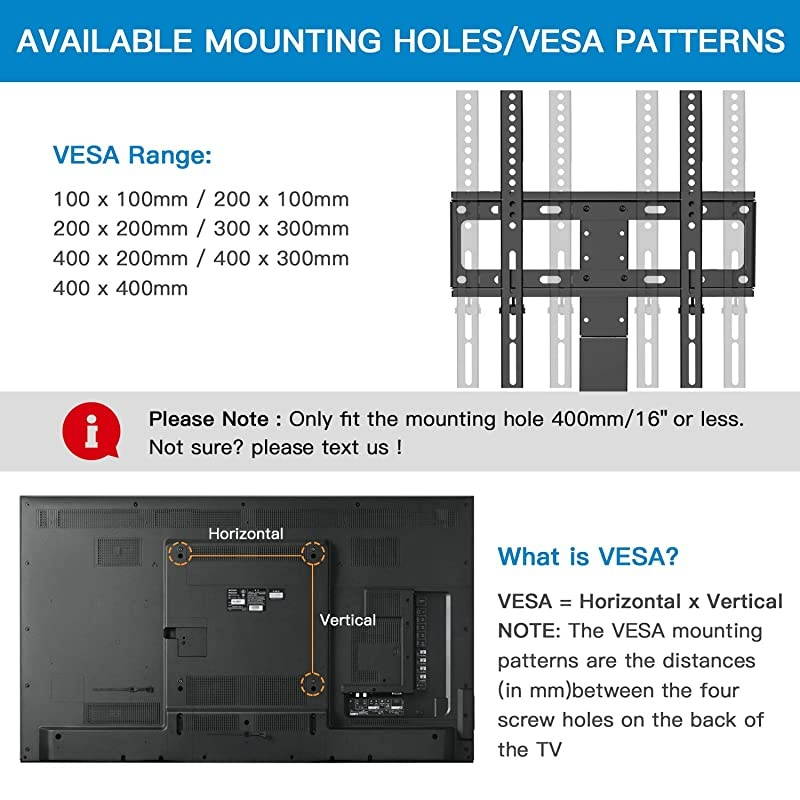 Universal Swivel TV Stand - Table Top TV Stand for 26-55 Inch LCD LED TVs - Height Adjustable TV Mount Stand with Tempered Glass Base, VESA 400x400mm, Holds Up to 88lbs
