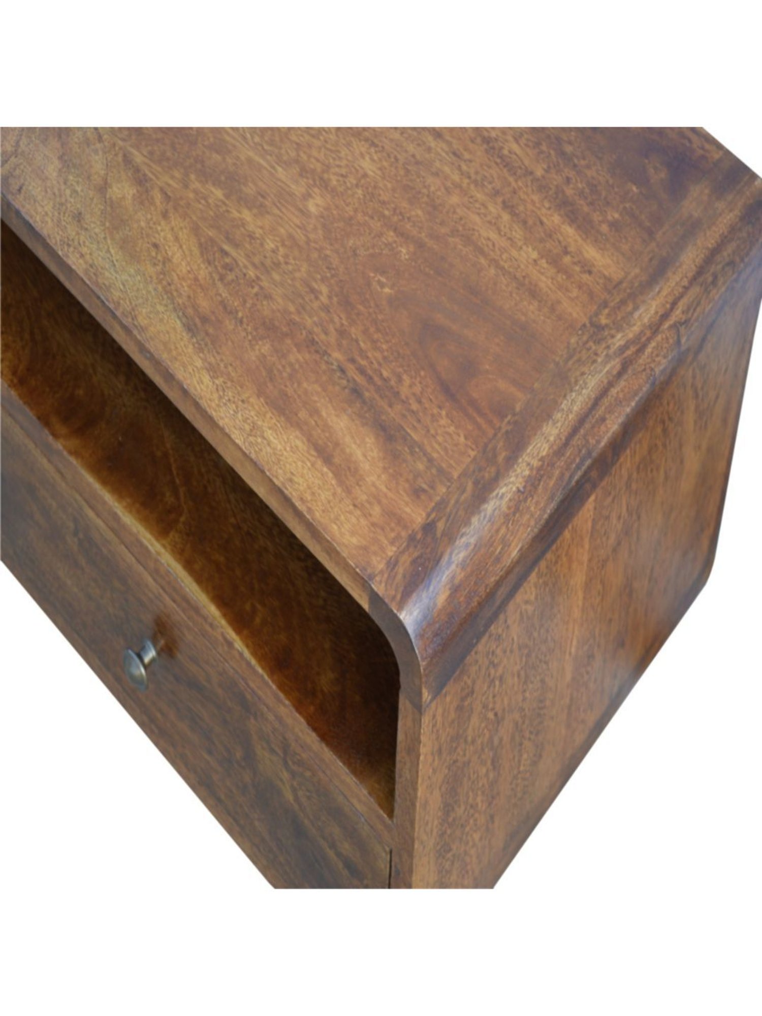 Artisan Furniture Brown Curved Chestnut Media Unit