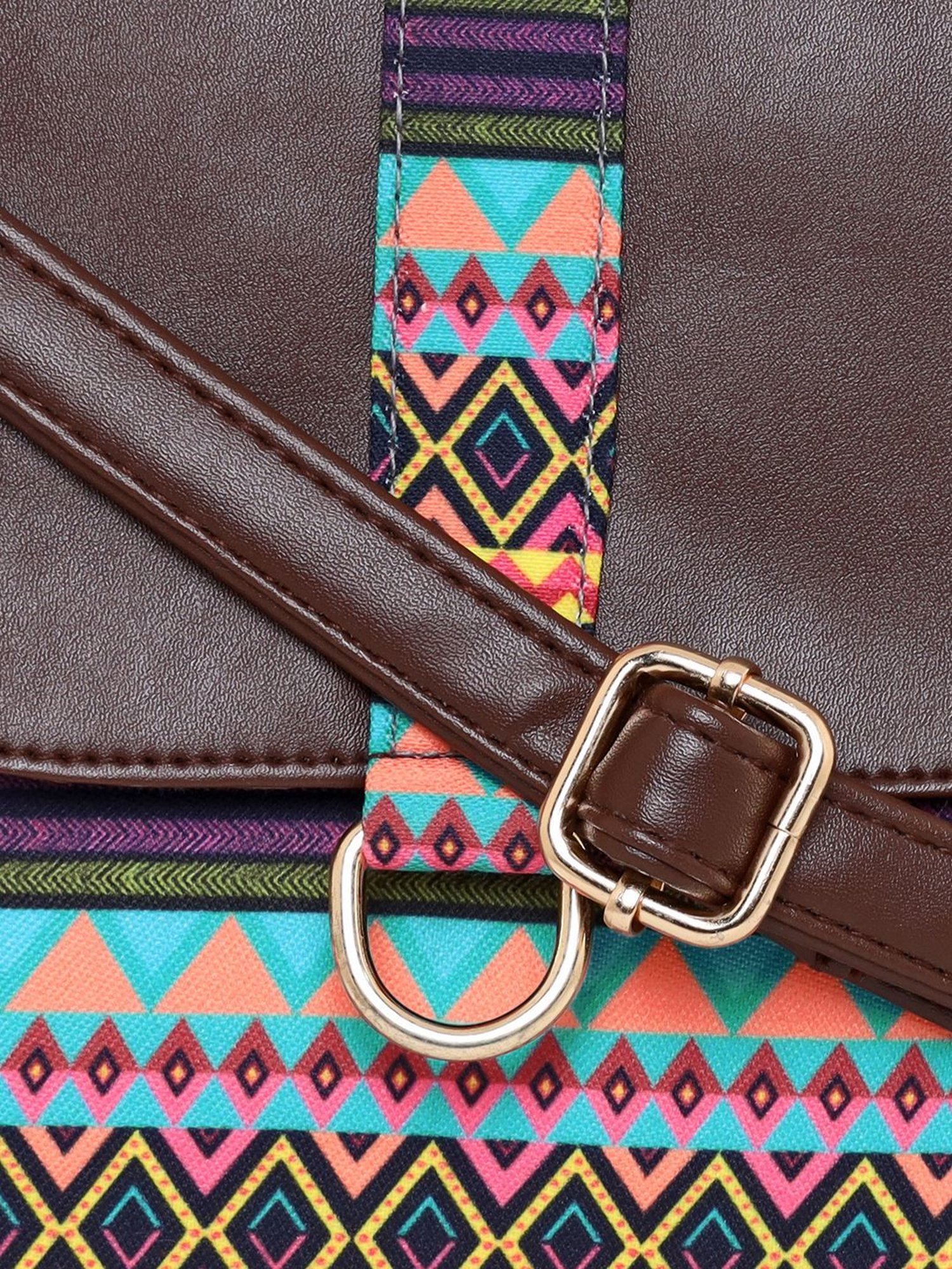 Sabhyata Multicolor Printed Medium Cross Body Bag