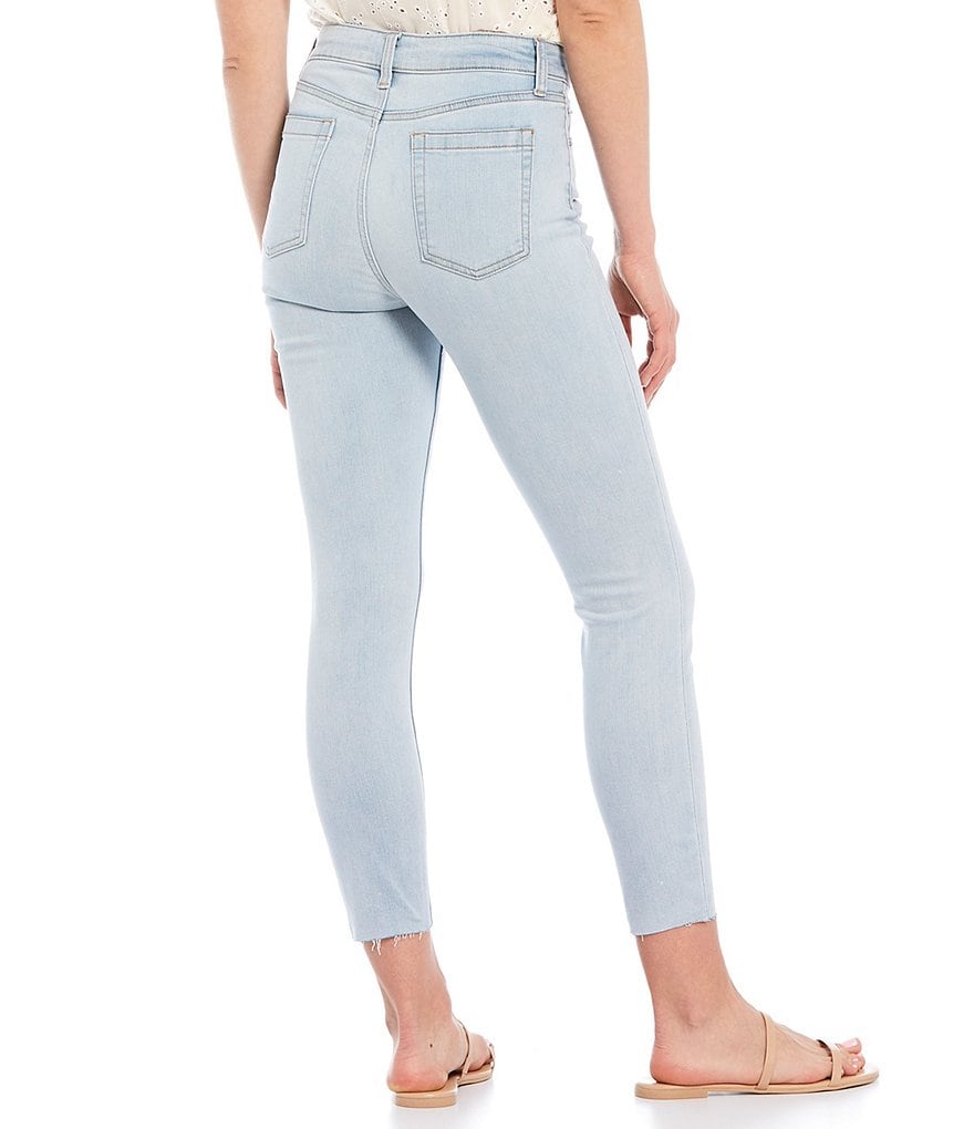 Chelsea & Violet Raw Edge Stretch Ankle Denim Jeans