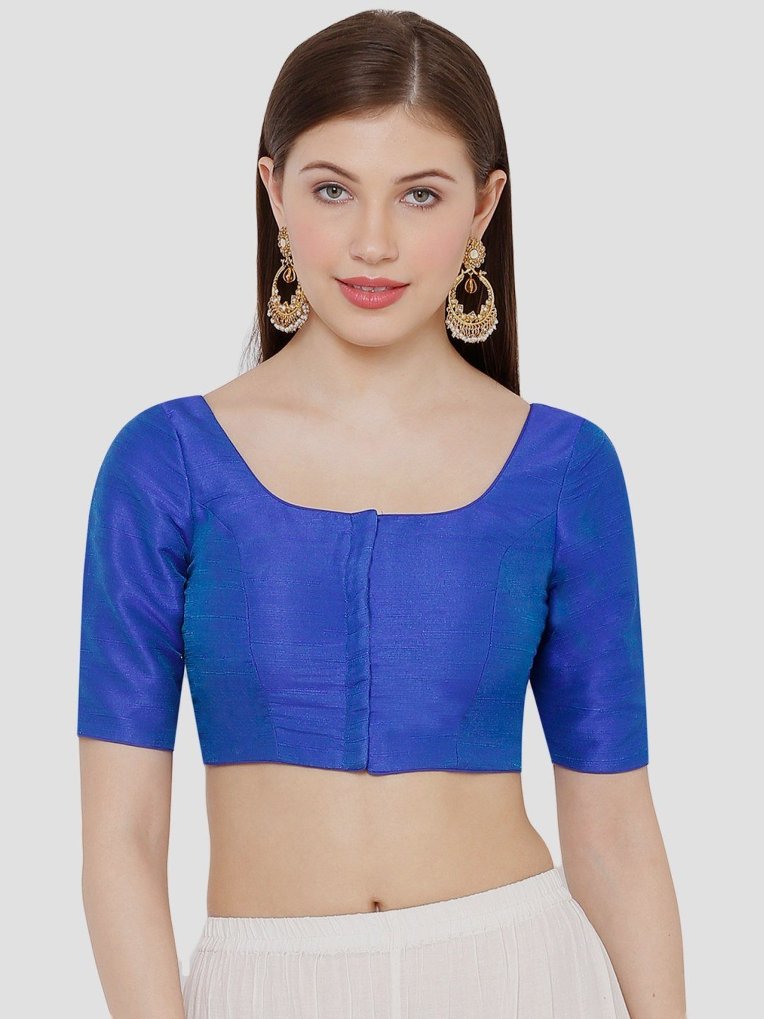 Salwar Studio Royal Blue Regular Fit Blouse