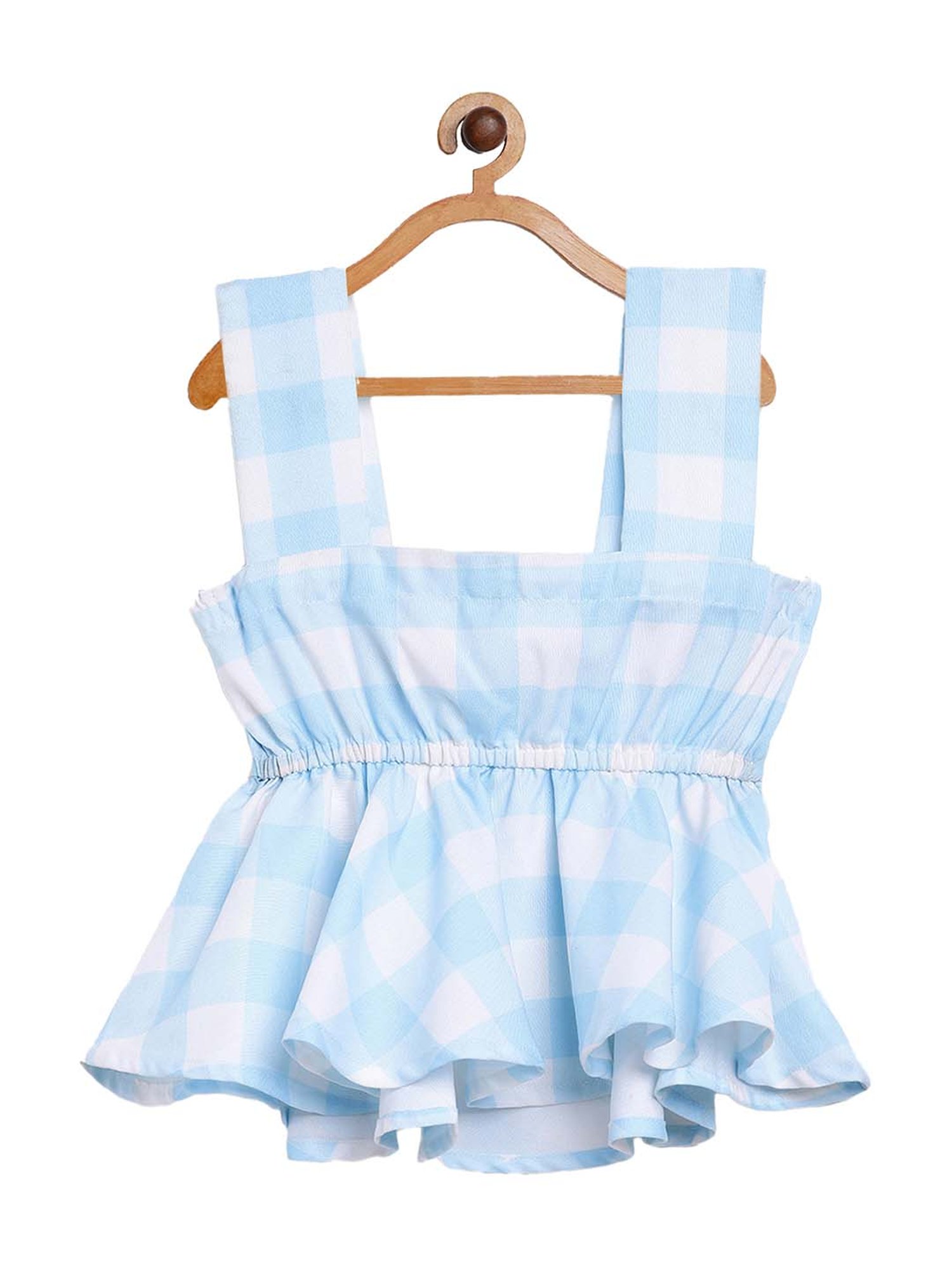 Ahalyaa Kids Multicolor Plaid Pattern Lehenga Choli