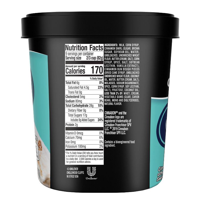 Breyers Cinnabon Frozen Dairy Ice Cream Dessert - 48oz