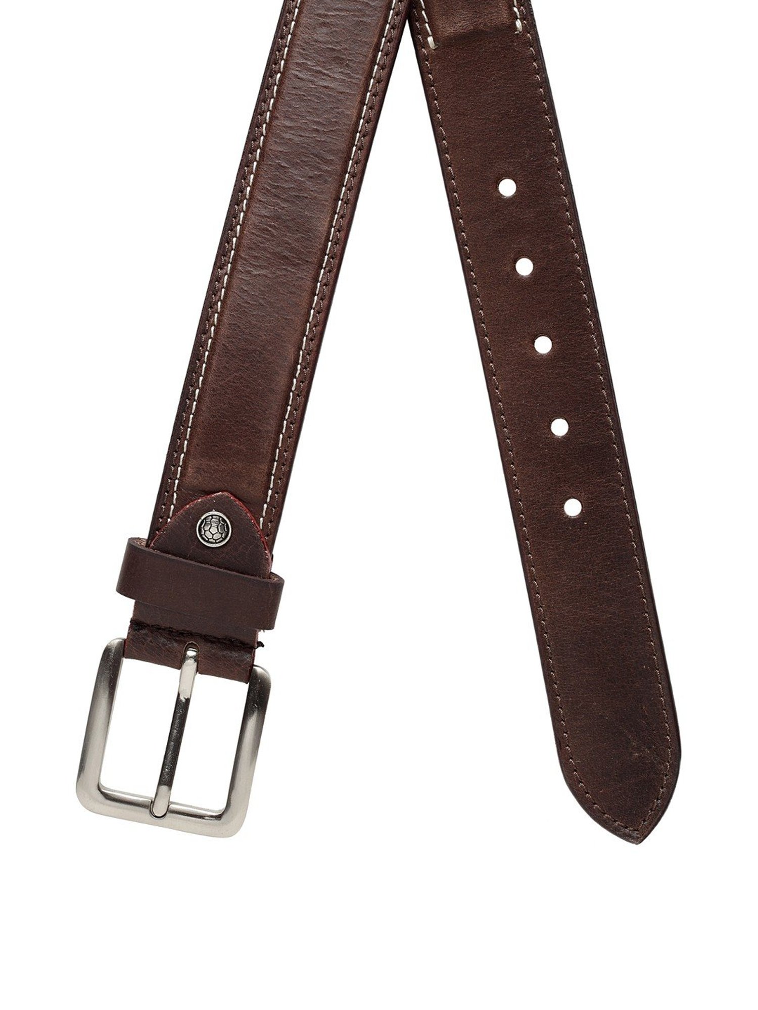 Fossil Griffin Brown Leather Casual Belt For Men