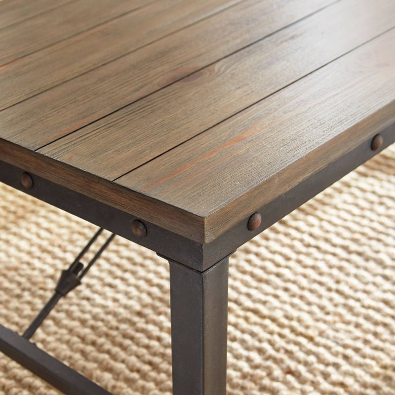 Jersey End Table Antique Oak - Steve Silver