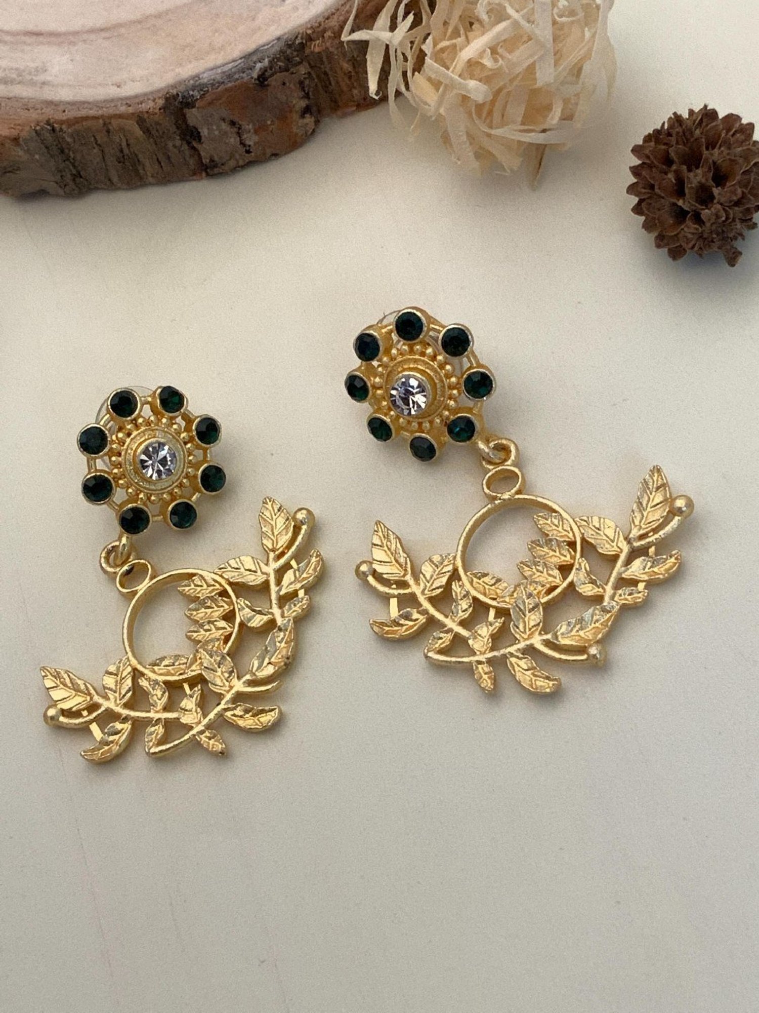 Abdesigns Classic Gold-Plated Earrings