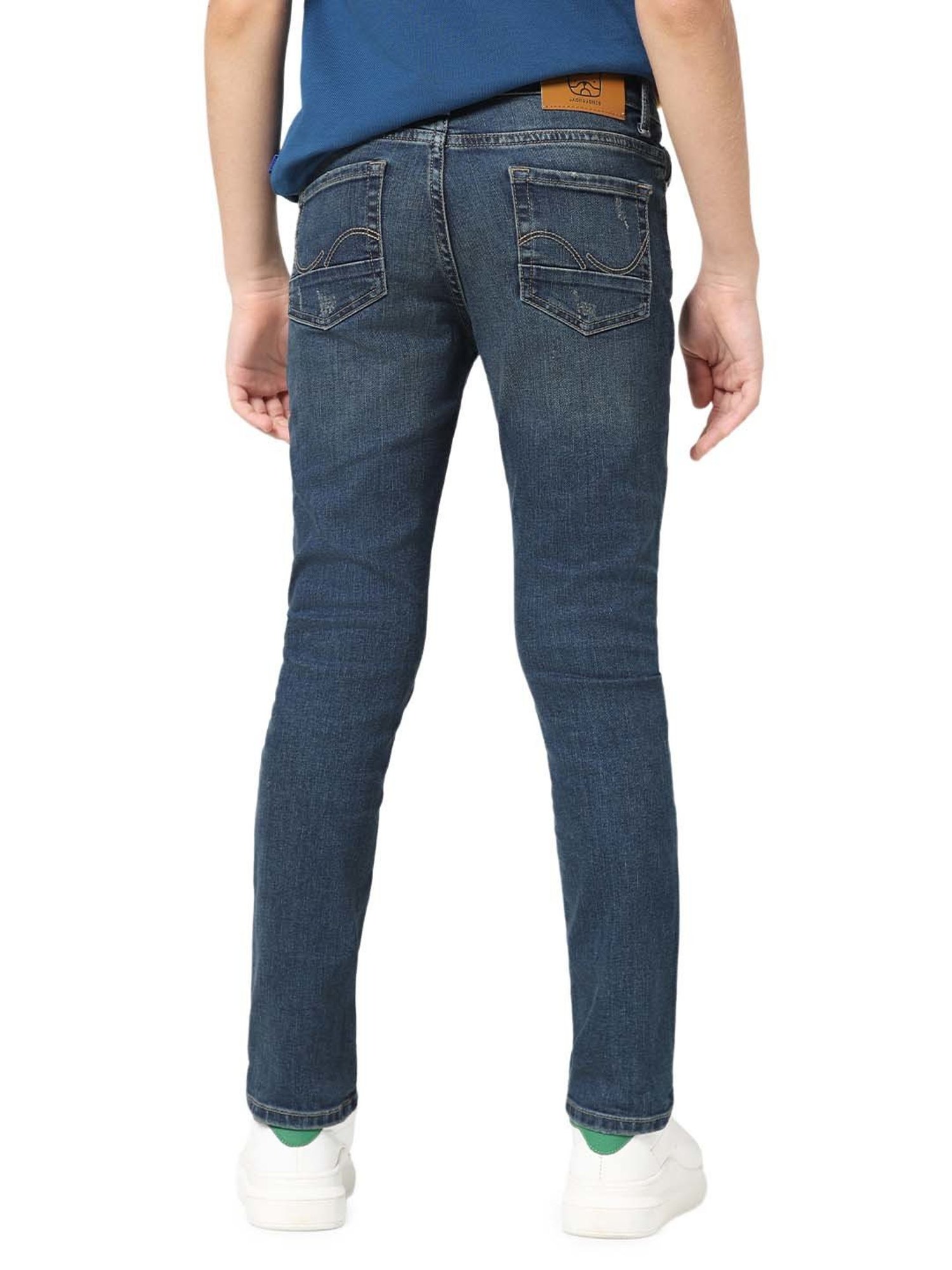 Jack & Jones Junior Blue Distressed Jeans