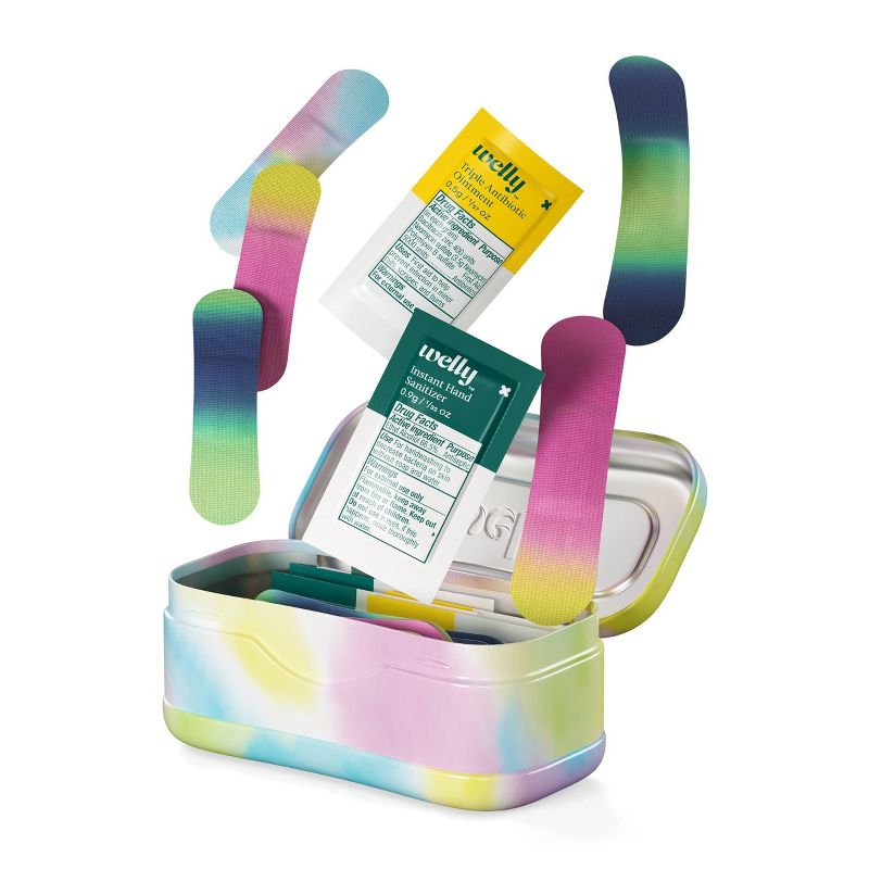 Welly Colorwash Quick Fix On the Go First Aid Kit - 24ct