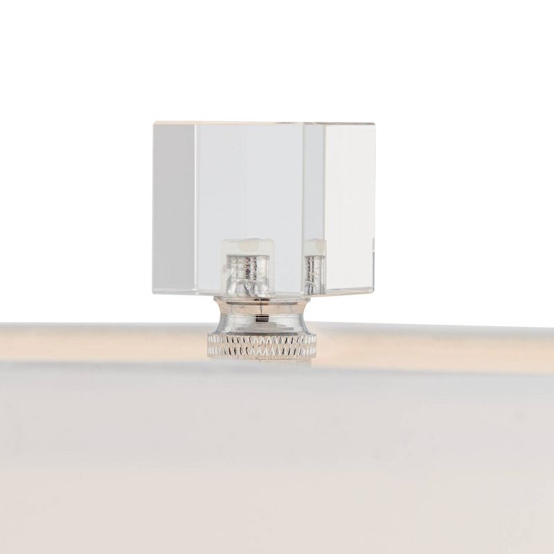 Vienna Full Spectrum Traditional Table Lamp Crystal Glass Oval Fabric Shade Living Room Bedroom Bedside Nightstand Office Family