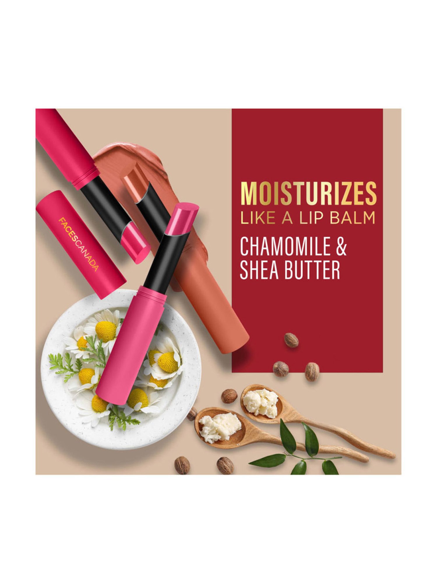 Faces Canada Long Stay 3-in-1 Matte Lipstick Raging Red 10 - 2 gm