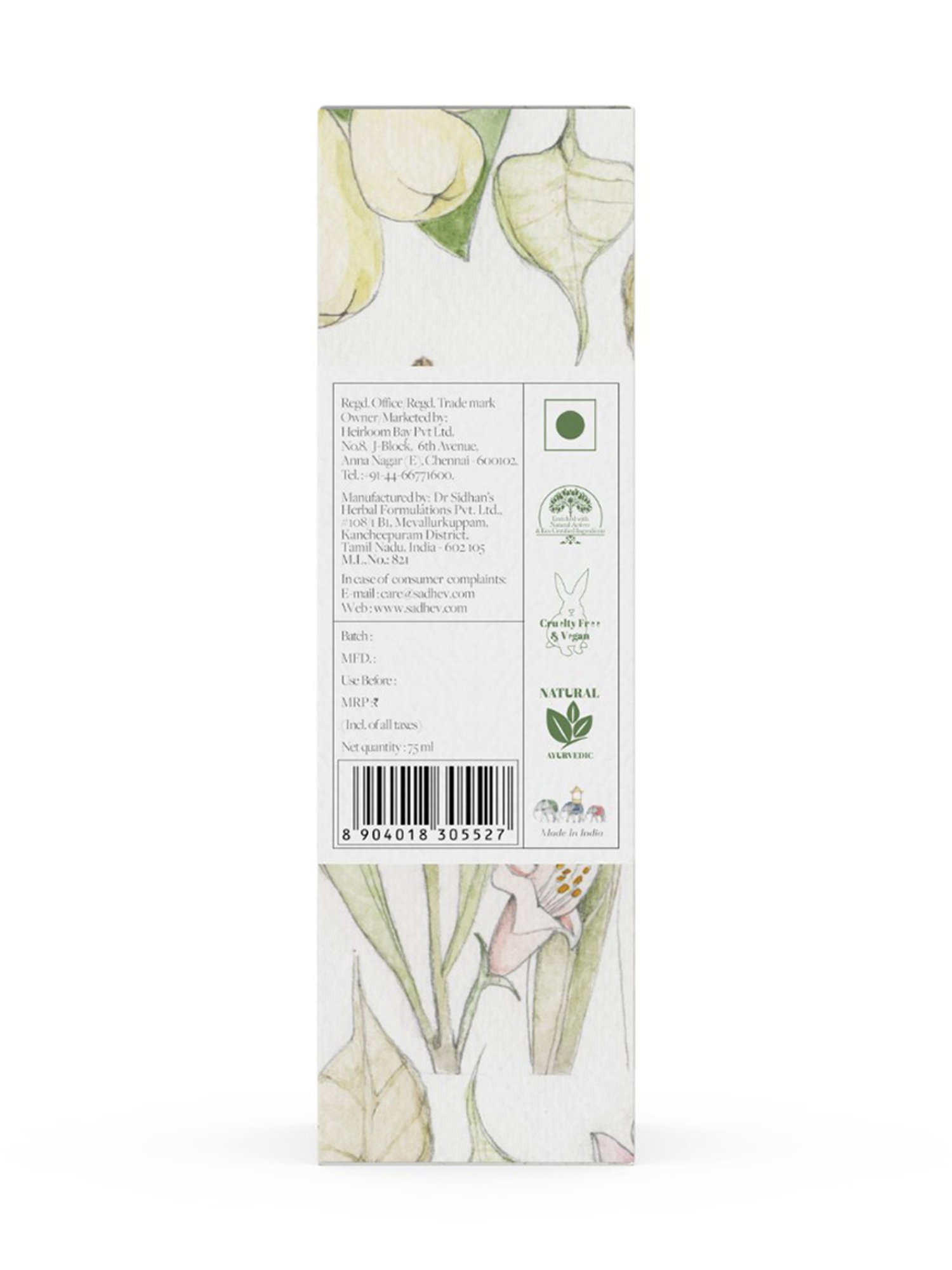 SADHEV The Art Of Ayirveda Nalpamaradi Tailam - 75 ml