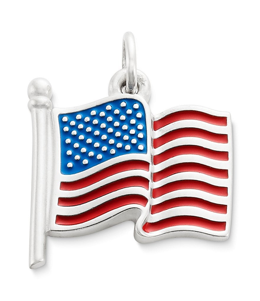 James Avery Enamel American Flag Charm