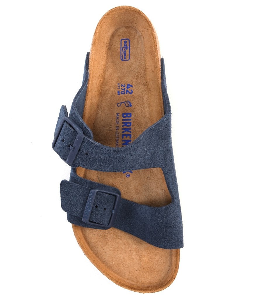 Birkenstock Arizona Men's Suede Double Banded Slip On Sandals