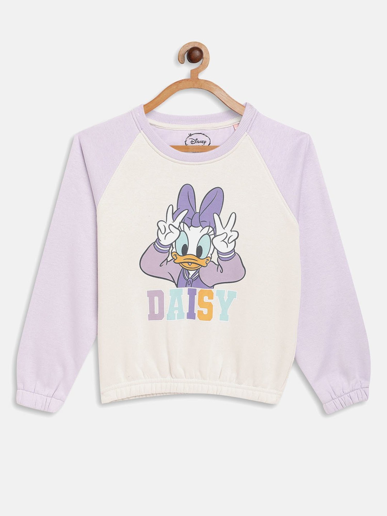 METTLE Kids Lavender Printed Full Sleeves Sweatshirt