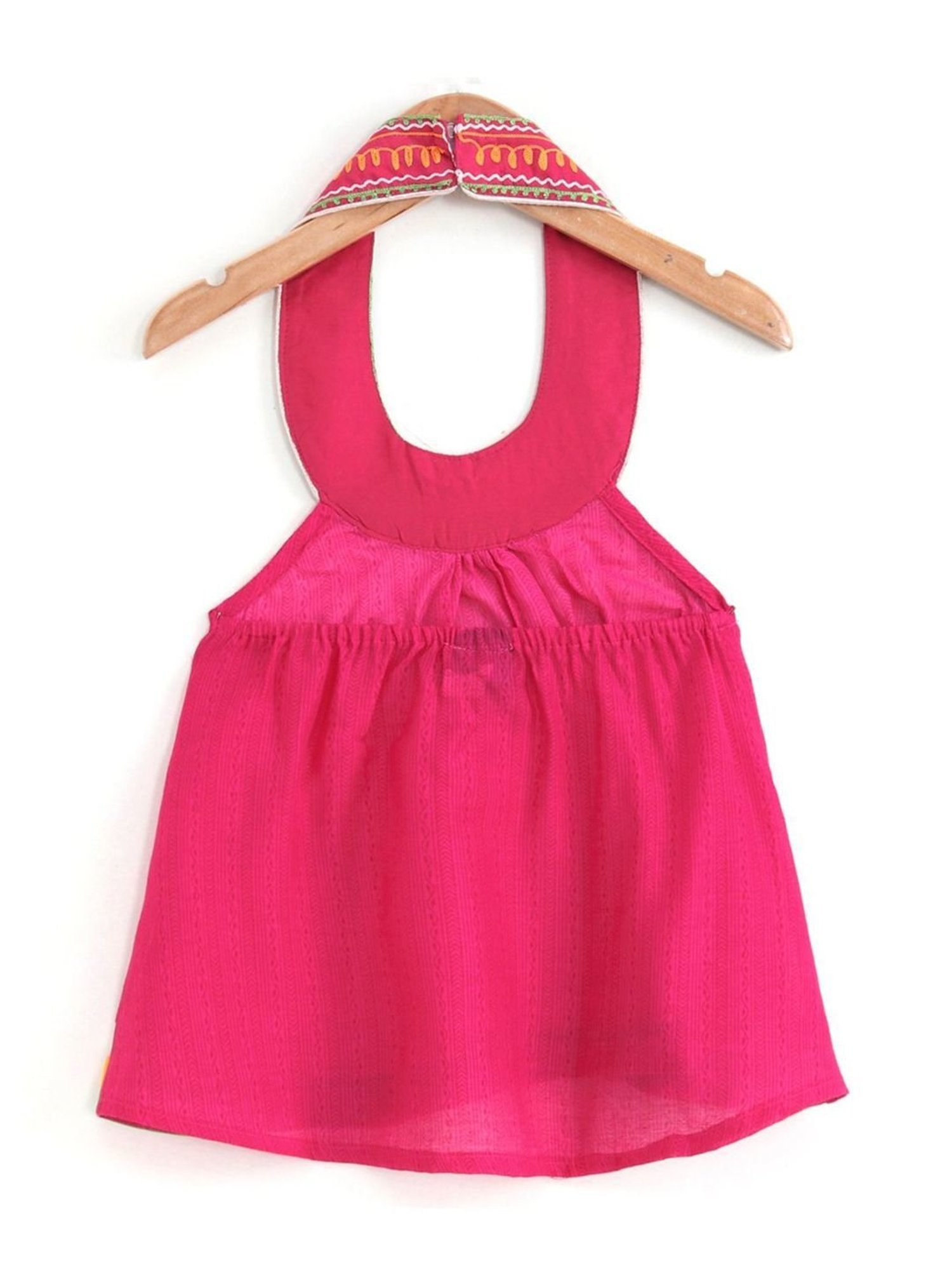 TWISHA Kids Pink & Yellow Printed Top Set