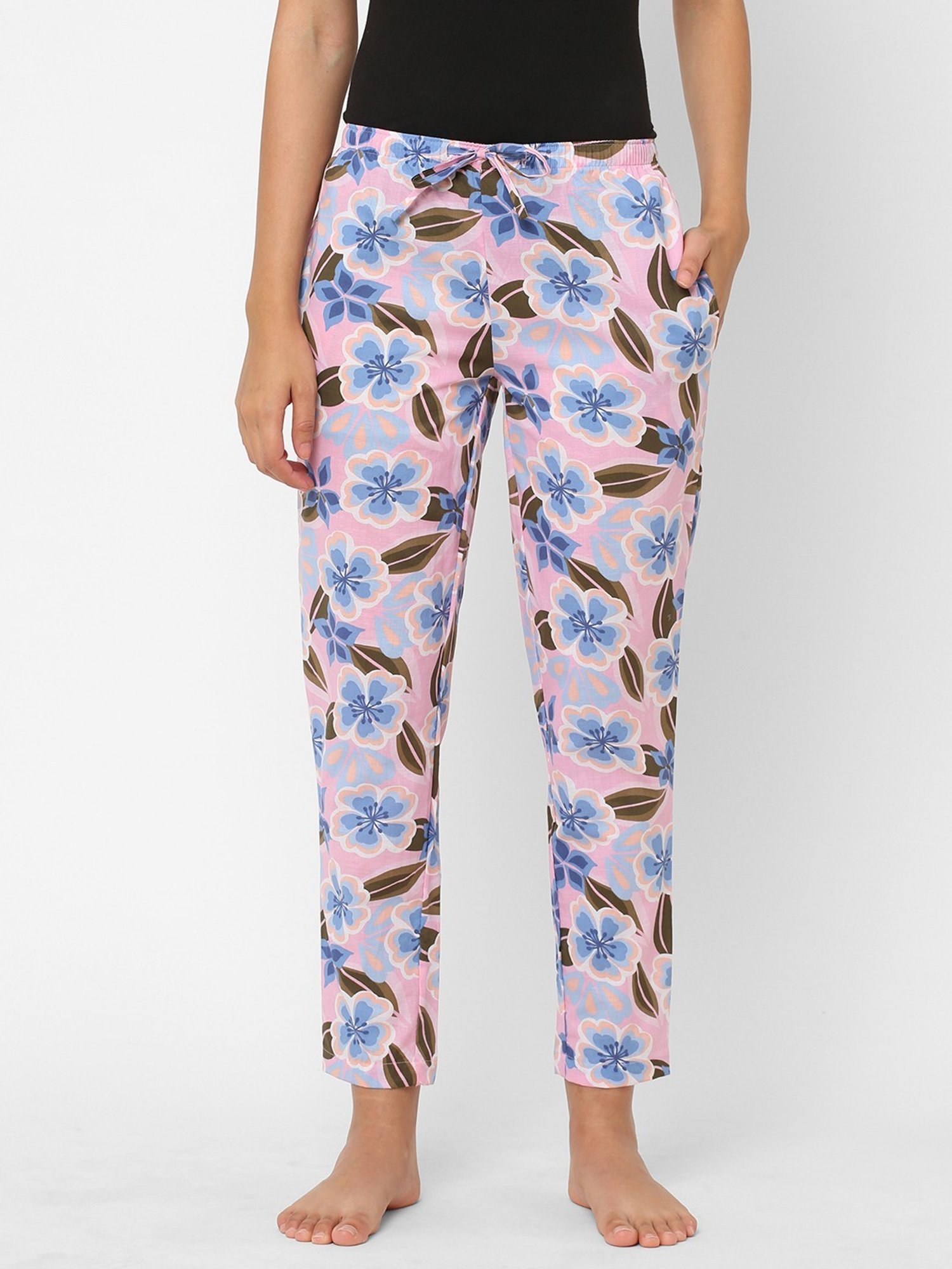 Urban Scottish Pink Floral Print Lounge Pants
