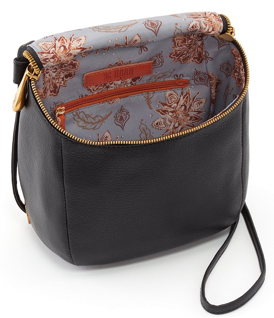 Brown Faux Leather Zipped Western Crossbody Sling Bag