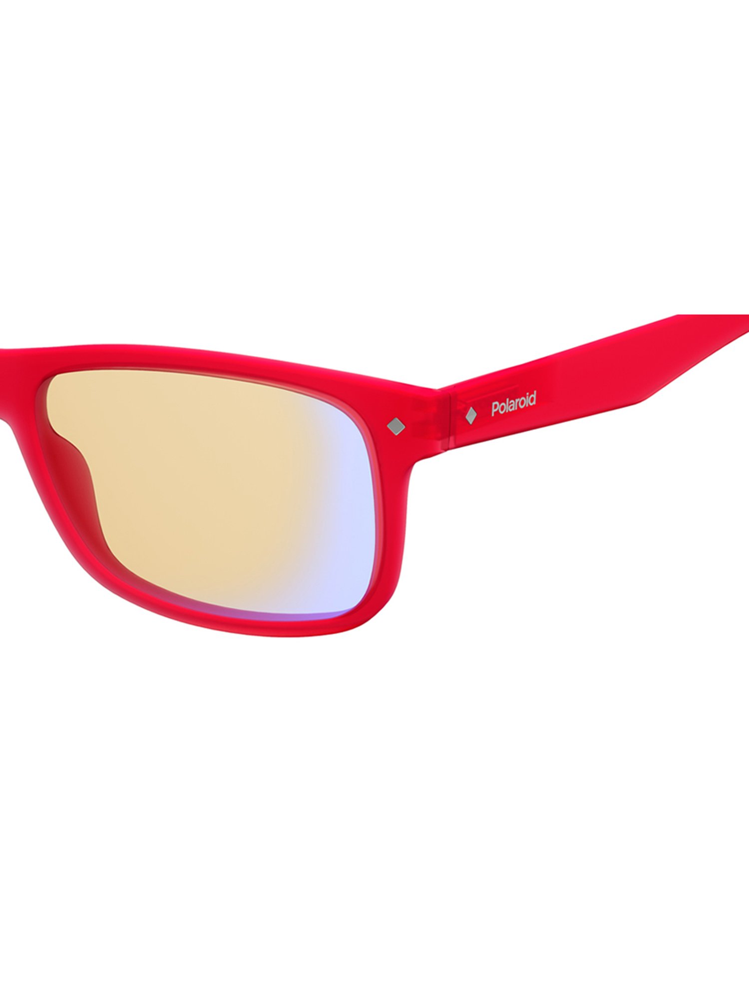 Polaroid Red Rectangular Unisex Reading Glasses Power: +2.50