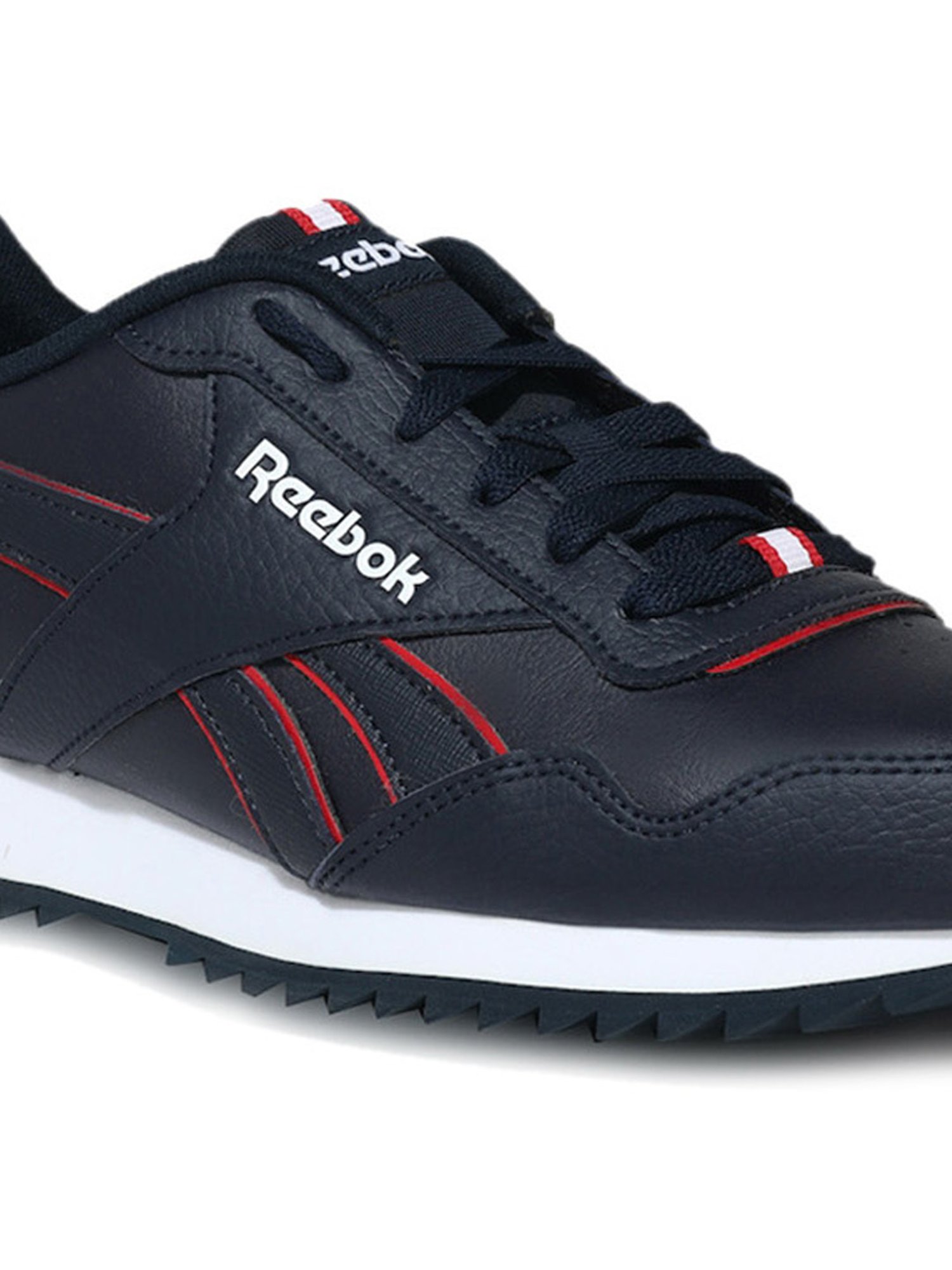 Reebok Women's Royal Glide Ripple Clip Navy Casual Sneakers