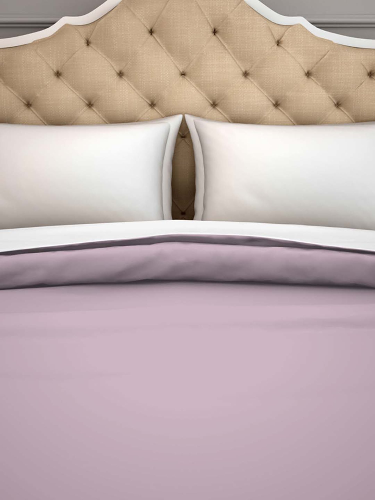 Spaces Hygro Purple Cotton 300 TC Duvet Cover - Set of 1