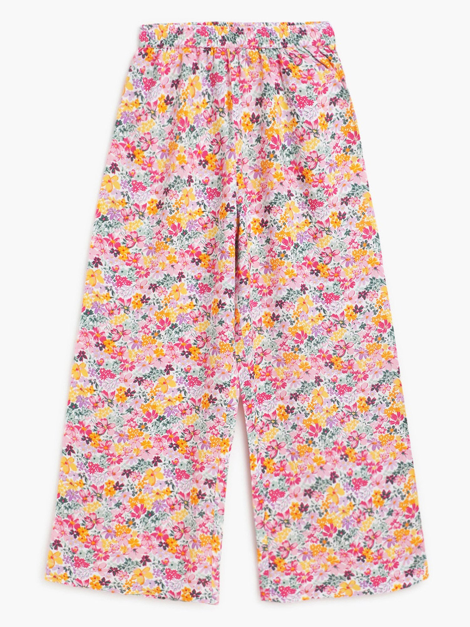 Campana Girls Pink Floral Print Culottes