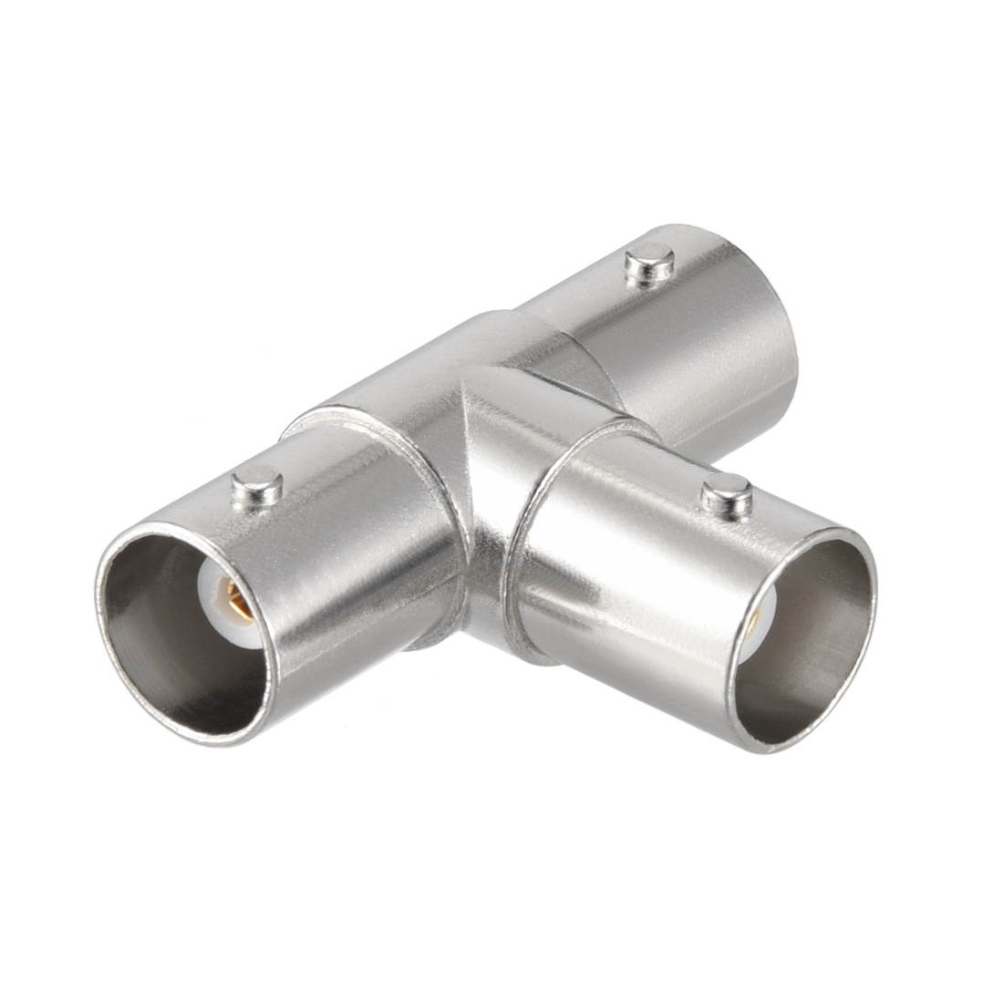 3 Ways BNC Female Coaxial Connectors with Brass Inner Core 5pcs