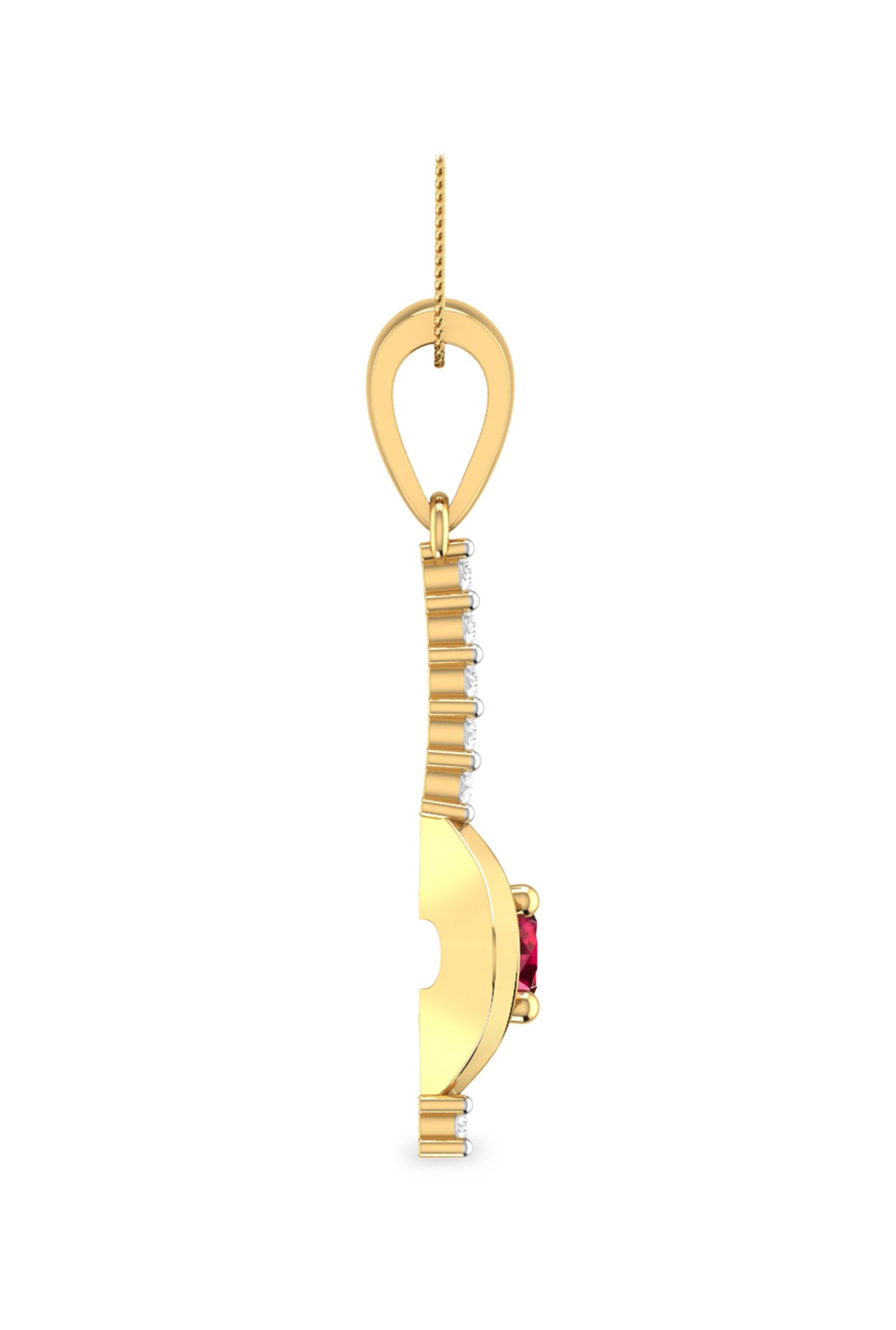 PC Jeweller Devland 22 kt Gold Pendant without Chain