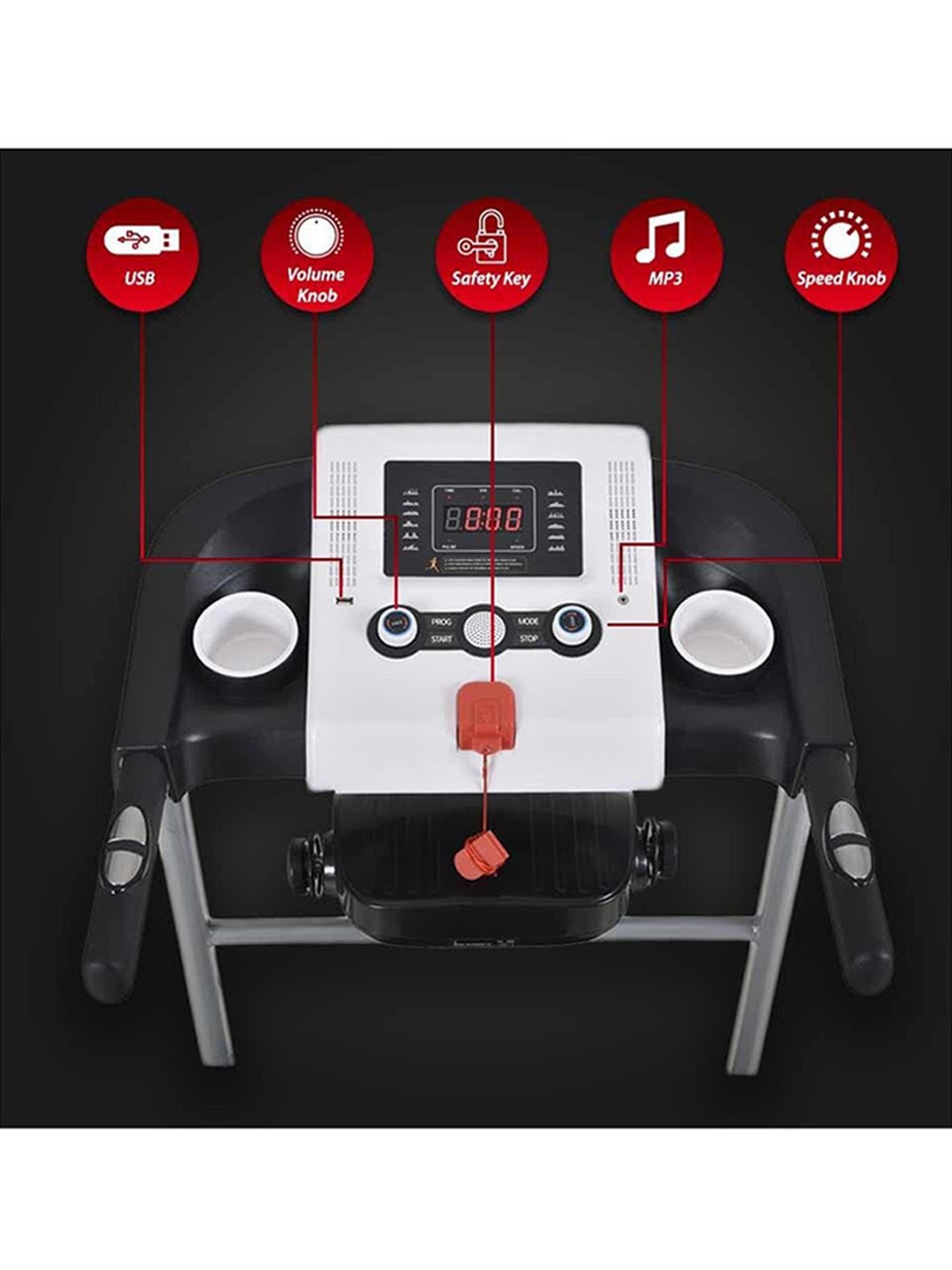 PowerMax Fitness TDM-98 3.5HP Treadmill (Black)