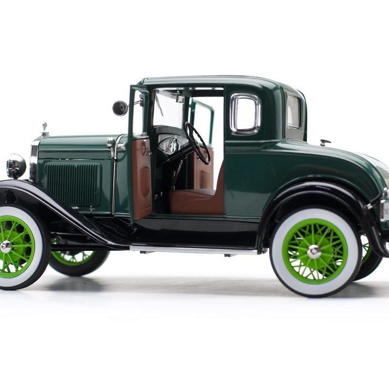 1931 Ford Model A Coupe Valley Green and Vagabond Green 1/18 Diecast Model Car by SunStar