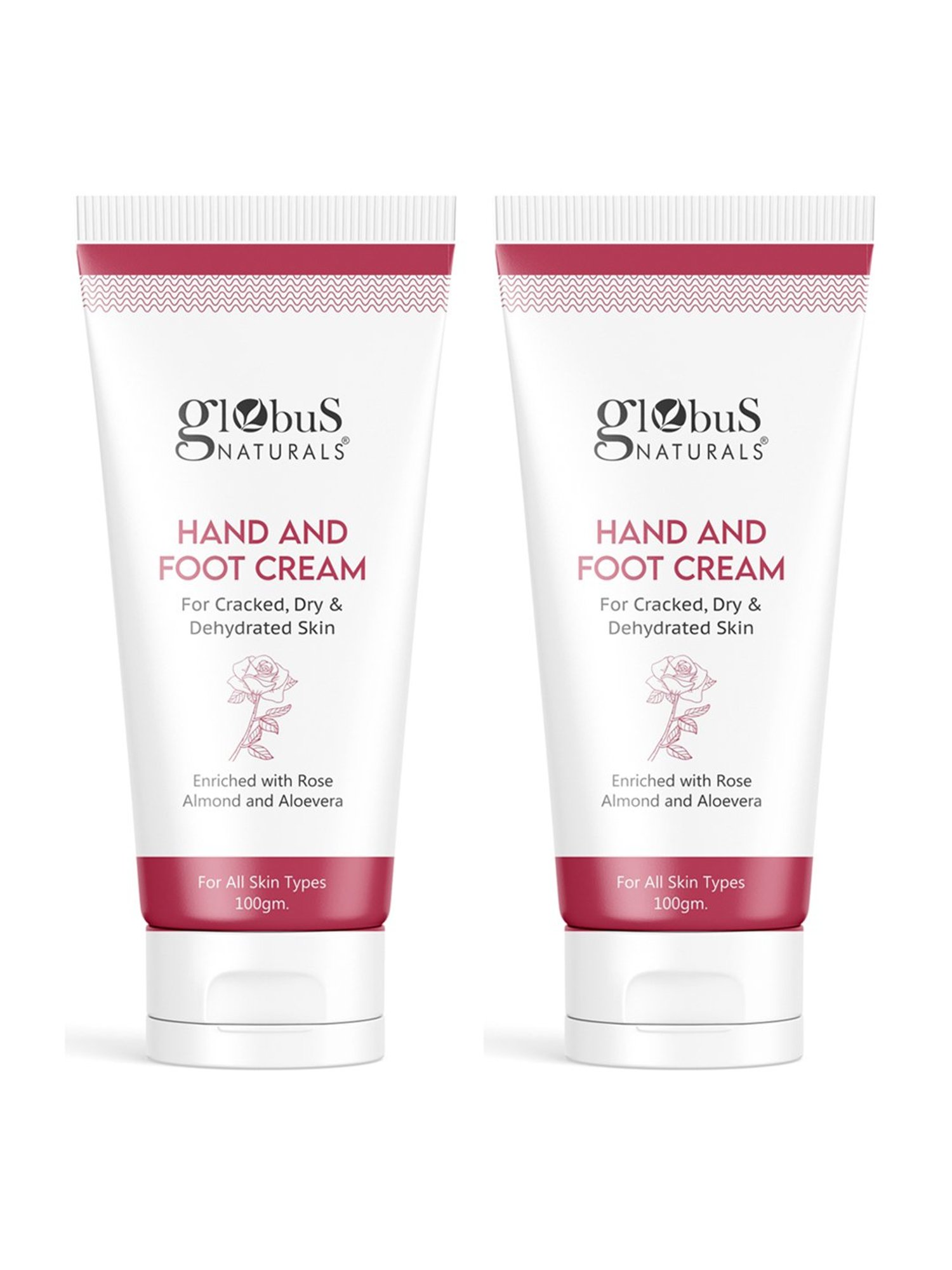 Globus Naturals Nourishing Hand and Foot Cream - Pack of 2