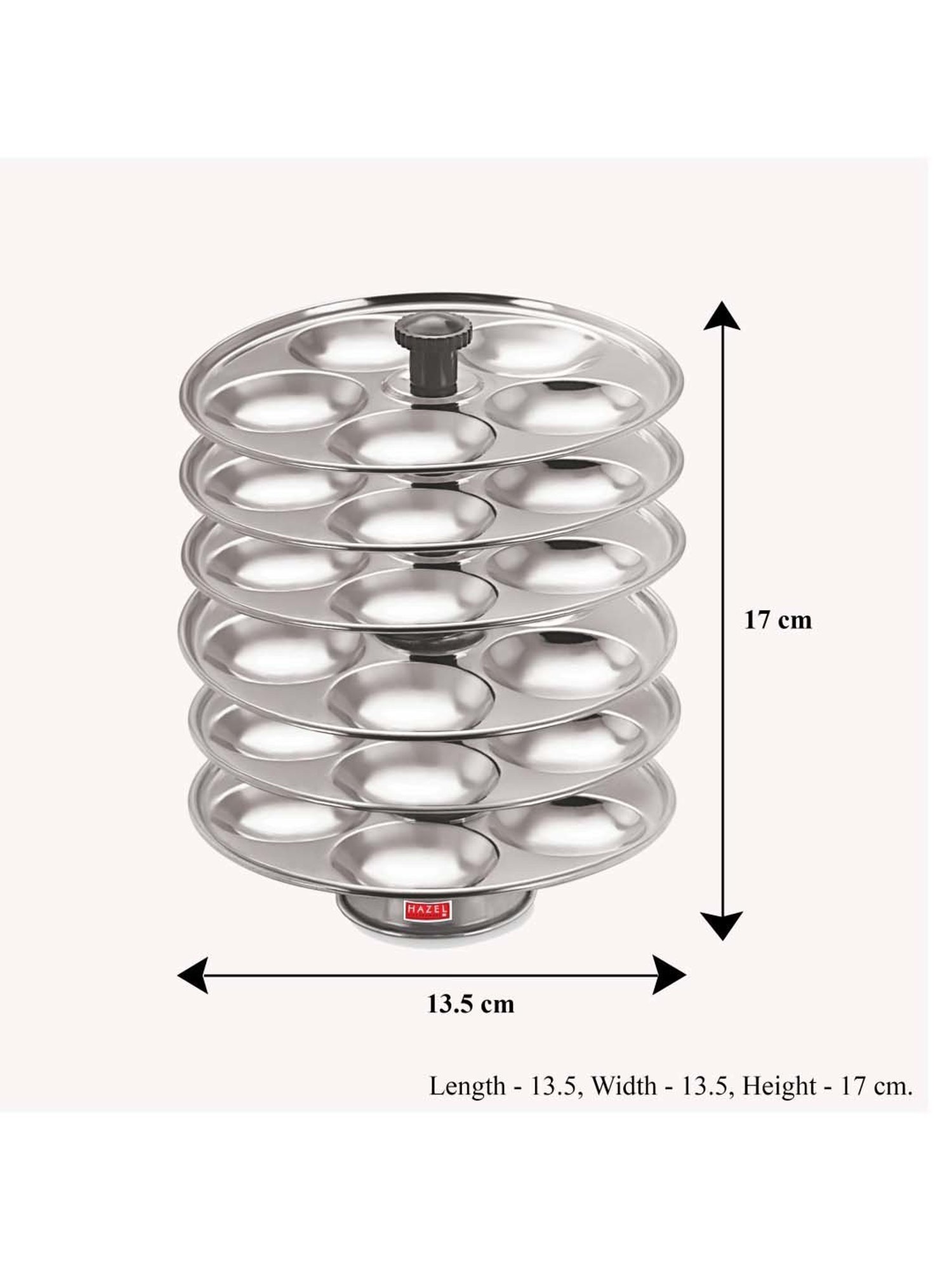 Butterfly Silver Stainless Steel Standard Idli Maker With Friendly Cooker