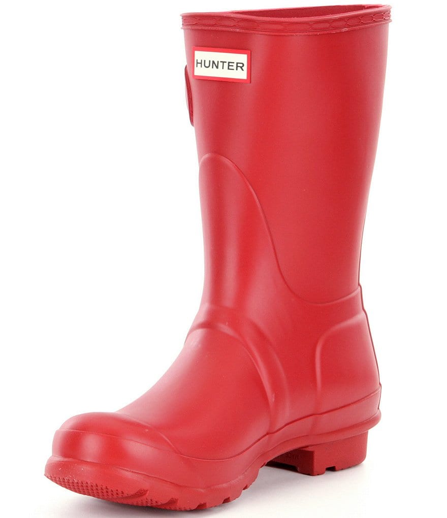 Hunter Women's Original Short Matte Buckle Strap Rain Boots