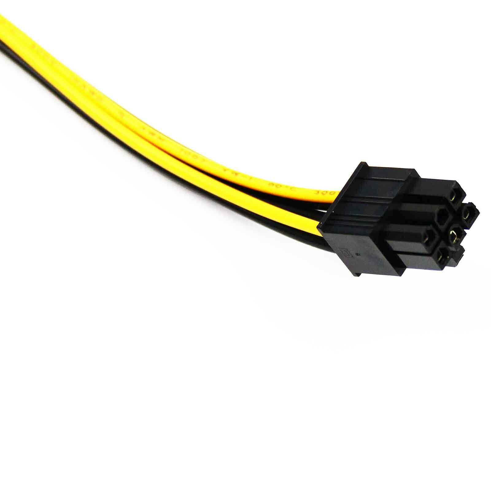 5 pcs 6-pin to 15-Pin SATA Power Video Card PCI-E PCIE PCI Express Adapter Cable