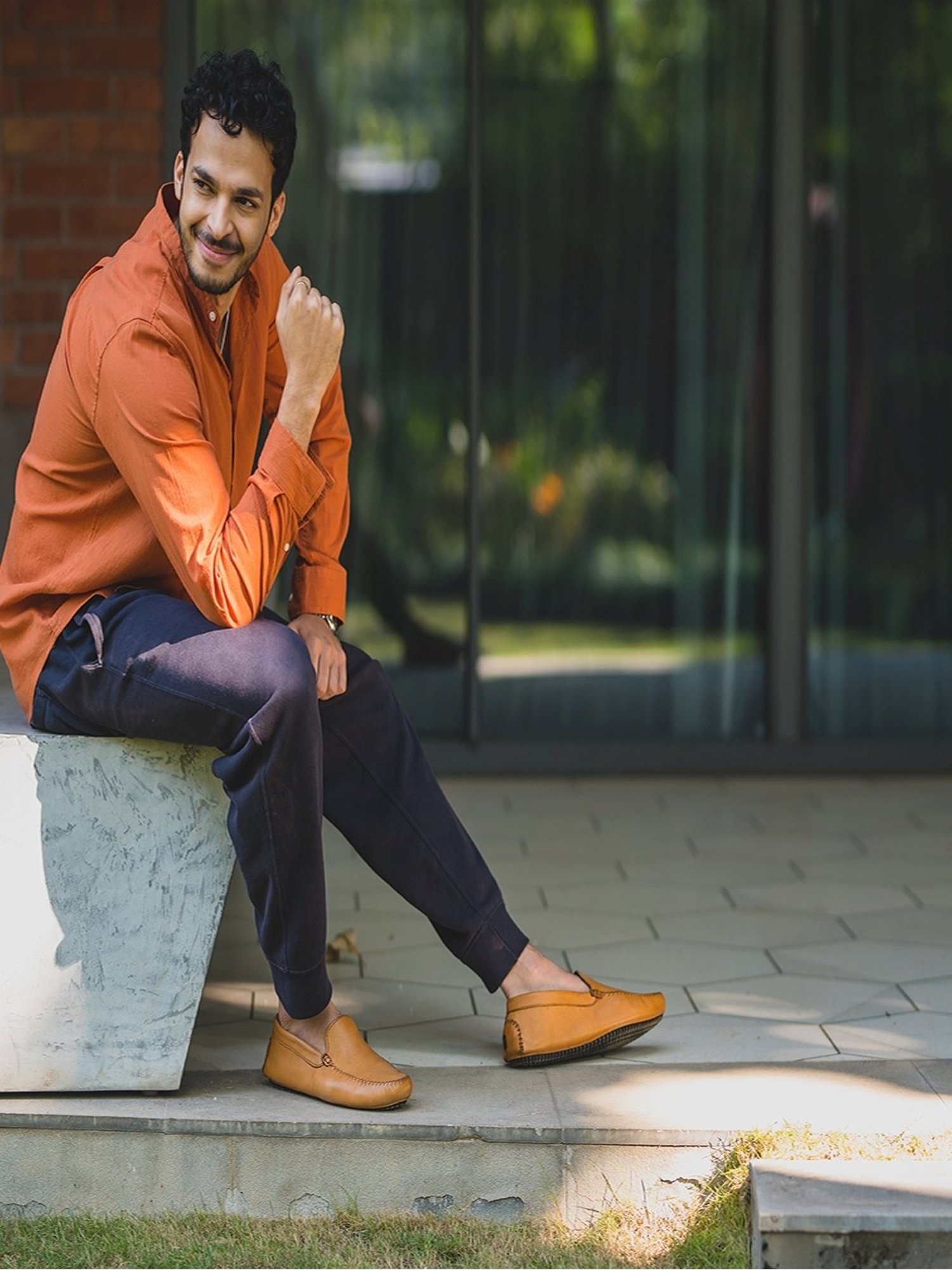 Yoho Men's Anti Pain Archflex Tan Loafers