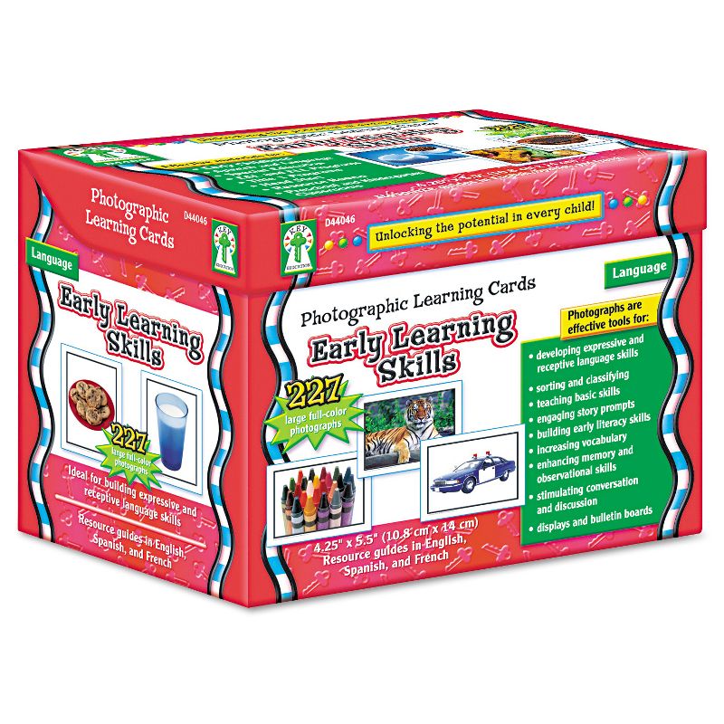 Carson-Dellosa Publishing Photographic Learning Cards Boxed Set, Early Learning Skills, Grades K-12