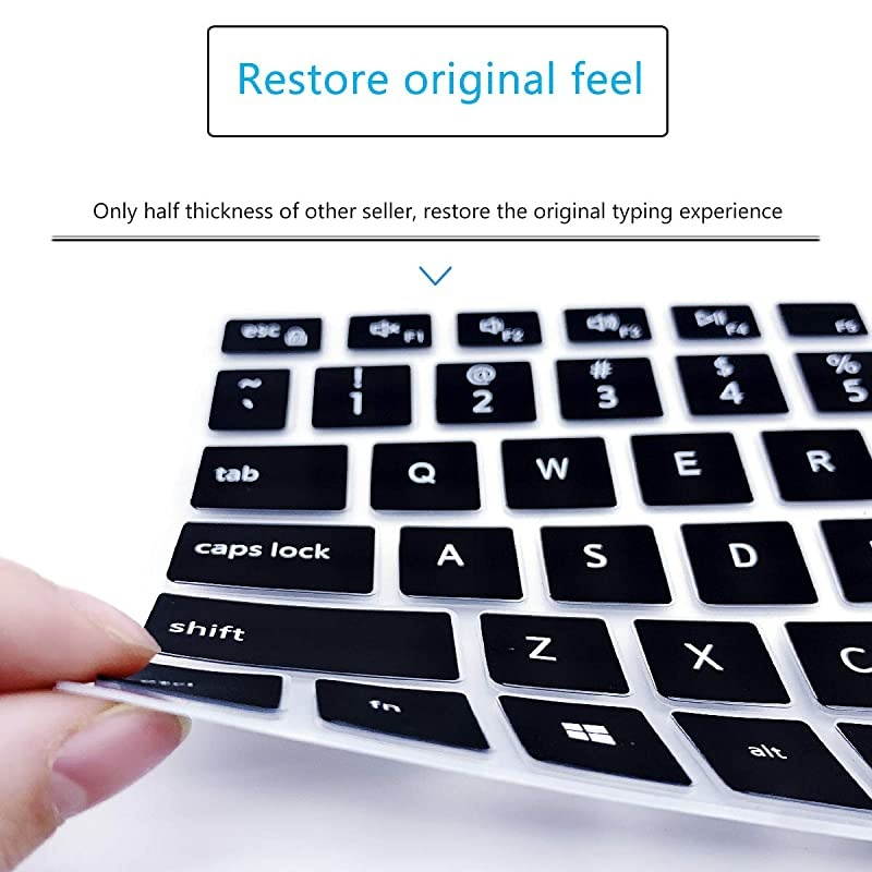 Cover for 2020 2019 156 173 Dell Inspiron 15 17 7000 7590 7591 7501 7790 Inspiron 15 5000 5584 5590 5593 5598 5508 5501 Vostro 15 7590 5590 7500 US Layout SkinBlack