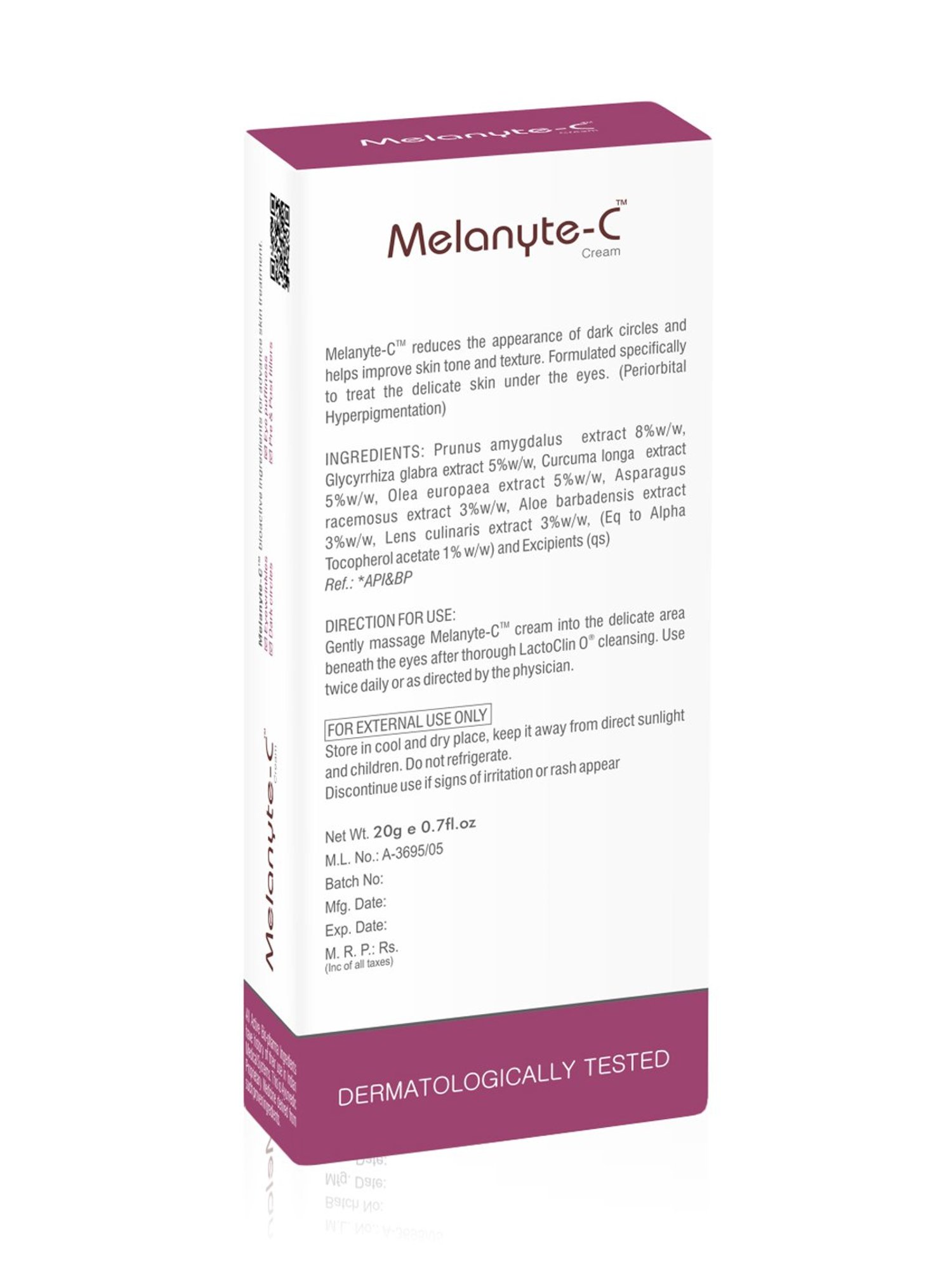 Vegetal Melanite-C Cream - 10 gm